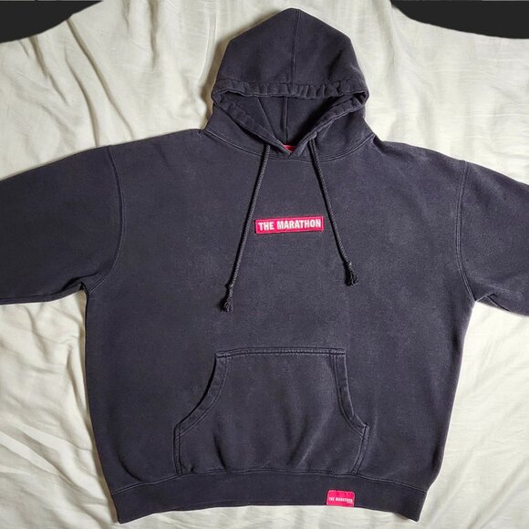 The Marathon Clothing Hoodie Nipsey Hussle Black Embroidered 56 inch Chest Size - Picture 1 of 16
